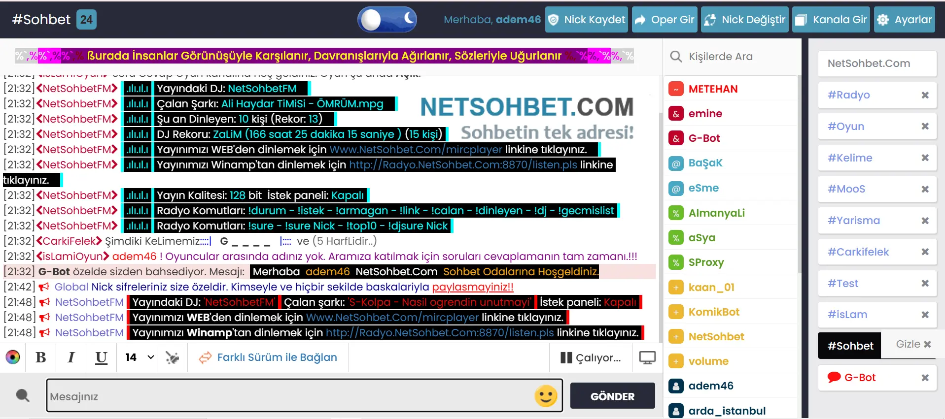 Mobil Sohbet vs Masaüstü Sohbet